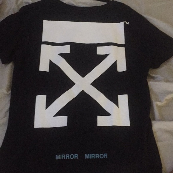 off white t shirt mirror mirror